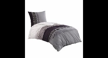 Boraboi ® Stijlvol en Comfortabel Katoenen Bedlinnen Set in Diep Antraciet voor een Rustgevende Nacht