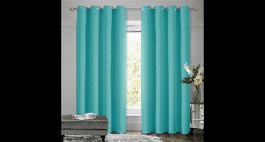 Boraboi ® Stijlvolle Turquoise Verduisteringsgordijnen voor Slaapkamer met Geluidsreductie en Thermische Isolatie