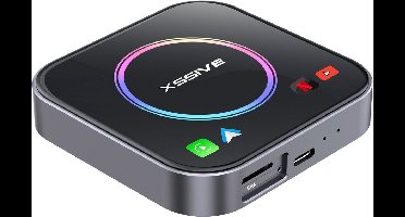 Xssive Ultra Draadloze CarPlay Dongle Geschikt voor Apple CarPlay en Android Auto met Netflix, YouTube, Spotify & Navigatie