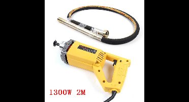 Beton Vibrator - Trilapparaat - Beton Sloper - Trilmachine - 1300W - 220V - Professionele Industriële Elektrische Beton Vibrator Motor Handheld Trilmachine met 2m Slang