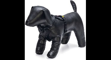 Beeztees Parinca Premium Y-Tuig - Hondentuig - Nylon - Zwart - 37-40 cm x 15 mm