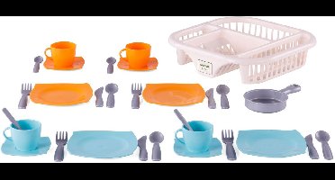 Cavallino Servies met Afwasrek Oranje, 30dlg.