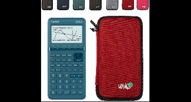 Casio Graph 25+E II incl. WYNGS Beschermhoes Rood - Grafische Rekenmachine - Basis Pakket
