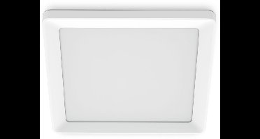 Philips Valen Plafondlamp - Met afstandsbediening - WarmGlow lichttechnologie: dim je lamp voor een warmere lichtkleur - 17W - LED-verlichting - Extra warm tot koelwit licht: 2200K-6500K - Vierkant - Wit