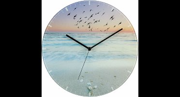 TFA 60.3042.90 wandklok met vogels en zeezicht - 30 cm