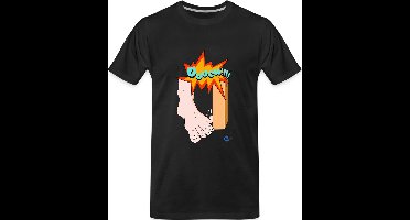 Men T-Shirt ''Ouch!!!'' Black Size S