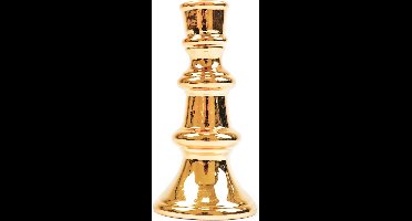 Housevitamin Schaak Kandelaar M- 7x7x14 cm-Goud