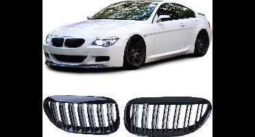Sport Grill Nieren Passend Voor Bmw 6 Serie E63 E64 Glans Zwart M Look Styling Dubbele Spijl 630 640 645 650 M6 Coupe Cabriolet