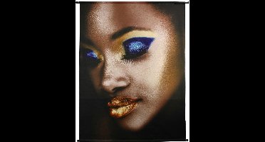 Wanddoek Lady Make-Up Velvet Goud 140 X 170