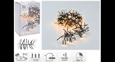 Budget Kerstbomen Kerstboomverlichting - 550 cm - Extra warm wit - 768 lichtpunten
