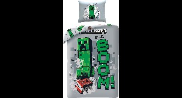 Minecraft Creeper Dekbedovertrek - 140 x 200 cm - 70 x 90 cm - Polyester