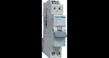 Hager Installatieautomaat 1p+N 4 A C-karakteristiek 4,5 kA, quickconnect