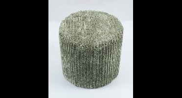 Poef Ribbed Groen - Giga Living