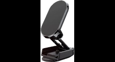 New Age Devi - 360 draaibare magnetische telefoonhouder - zwart - voor gsm en smartphone - auto en off-road gebruik - verstelbaar en universeel - inclusief 2 magneetplaatjes - voor dashboard bureau en voorruit - drempelproof