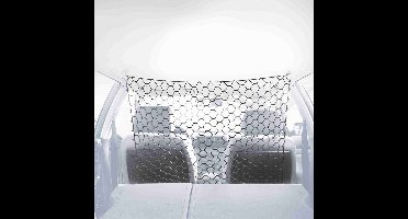 veiligheidsnet auto 100x100cm zwart