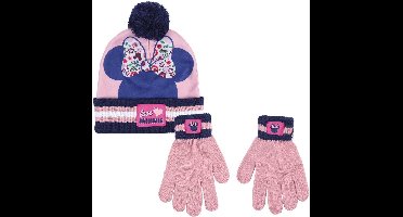 Minnie Mouse Disney winter set voor kinderen met muts en handschoenen - Winterkleding accessoires