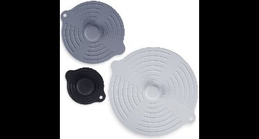 Deksel Silicone 12 / 20 / 28 cm 3 stuks - Pannendeksel - Pandeksel - Potdeksel