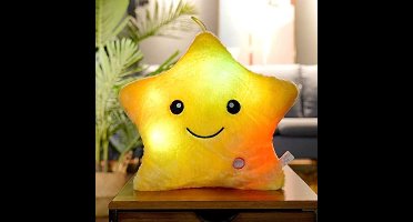 Lichtgevende knuffel - Ster - 40 cm - Geel - Knuffel met licht - Babyknuffel - Knuffel - Knuffelbeer