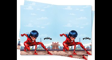 Vegaoo - Plastic tafelkleed Ladybug 120 x 180 cm