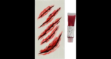 Schminkset - Bloed & Tattoo Set - Halloween