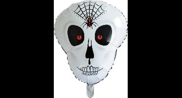 6x Folieballon vorm 50x62cm schedel - Halloween Scary Eng Party Thema Feest