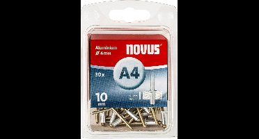 Novus Blindklinknagel A4 X 10mm, Alu SB, 30 st. - 045-0025