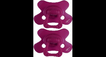 Difrax Natural Fopspeen - 18+ Maanden - Donkerpaars - 2 Stuks