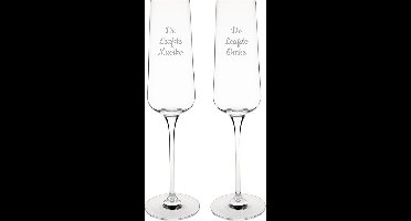 Gegraveerde Champagneglas 27cl De Leafste Muoike-De Leafste Omke