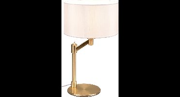 TRIO Tafellamp CASSIO - Messing mat - excl. 1x E27 Â· max. 60W