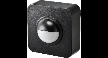 Sygonix SY-5046552 PIR-bewegingsmelder Opbouw (op muur) 120 ° Zwart IP65