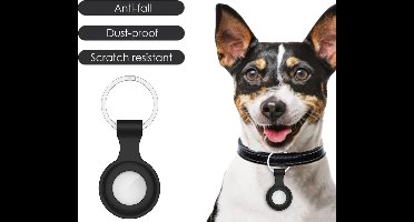 Geschikt voor Apple Airtag Sleutelhanger - Airtag Beschermhoesje - geschikt voor Apple Airtag hoes - Siliconen Airtag hoesje - Airtag-sleutelhanger - Airtag Hanger - Airtag Case - Airtags Case- blauw