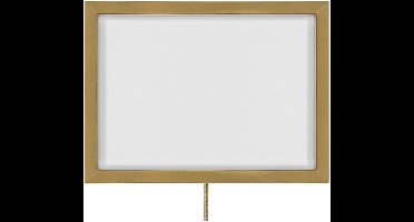 IVOL Posterframe voor afzetpaal met koord - Liggend - Messing