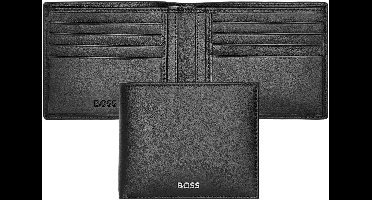 HUGO BOSS Leren Kaarthoes Classic Smooth Card Case Black Zwart