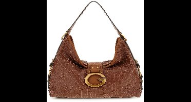 GUESS schoudertas Camden Shoulder Bag Cognac bruine