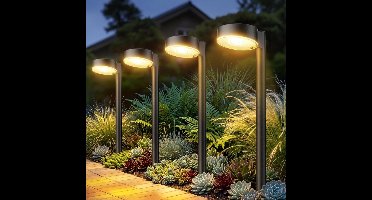 DailySupplies® Tuinverlichting op Zonne Energie - Solar Buitenlampen -Zwart