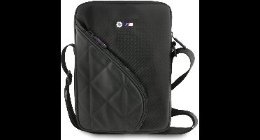 Bmw Laptoptas Met Carbon Vakken En Metalen Logo Voor 10 Inch Laptop, Spatial Black