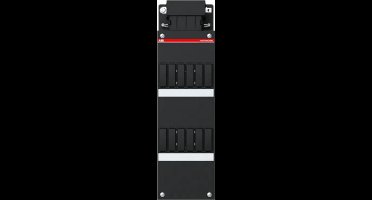 ABB lege groepenkast 2-rijen 12 modules 3-fase busboard 110x330mm HNL - zwart (1SPF006964F0862)