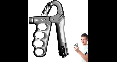 Handgrijper voor de sportschool, polsversterker, handtrainer, verstelbare dynamometer, handgreep, vinger- en onderarmtrainer, spierherstel, krachttrainer, weerstandstraining, handgreep