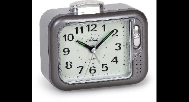 Atlanta 1942/19 zilver Kwartswekker met verlichte wijzerplaat