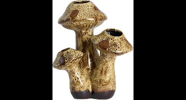 Light & Living - Vaas MUSHROOM - Bruin - 33.5x28.5x40.5 cm