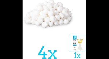Intex - Filtermateriaal - Filterbollen 29045 - Geschikt voor Zandfilterpomp - Volumebundel - Filterbollen - 4-delig