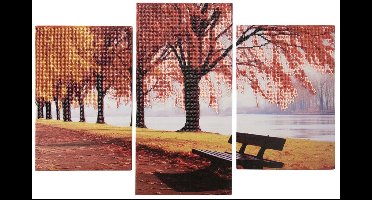 Creative Craft Group diamond painting set landschap herfst drieluik.