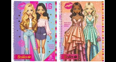 Creative Craft Group mode ontwerpboek A4 met accessoires voor kinderen.