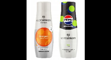 SodaStream Serie - Synroom Set - Orange Zero - Pepsi Max Lime