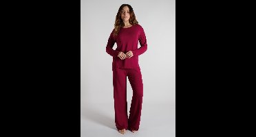 TOM TAILOR Manoa Dames Pyjamaset - Viscose - Bordeaux
