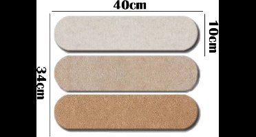 Zelfklevende Vilten Prikbordstrips Set 3 - Prikbord Muur Plakken - Zelfklevend Memo Board - Wand Organizer Voor Foto’s, Notities, Sleutels, Kettingen - Wanddecoratie Prikbord Voor Thuis En Kantoor - 34x40x10cm