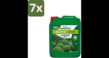 BSI – Buxus Vloeibare Meststof – Gezonde Groei & Diepgroene Bladeren – 5 L - Bulkverpakking - 7 stuks
