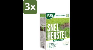 BSI – Graszaad – Snel Herstel – Dicht & Sterk Gazon – 2,5 kg - Bulkverpakking - 3 stuks