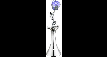 RGB LED nacht tafellamp kleur veranderen roze bloemen ontwerp bijzettafel decoratie lamp woonkamer verlichting chroom