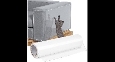 Krabmat, krasbeschermer voor deuren, transparante krasbescherming voor banken, meubelbescherming tegen katten en honden, 30*300CM